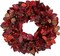 24 lnch Artificial Fall Wreath for Front Door(Orange Red and Brown)5"D x 5"W x 5"H